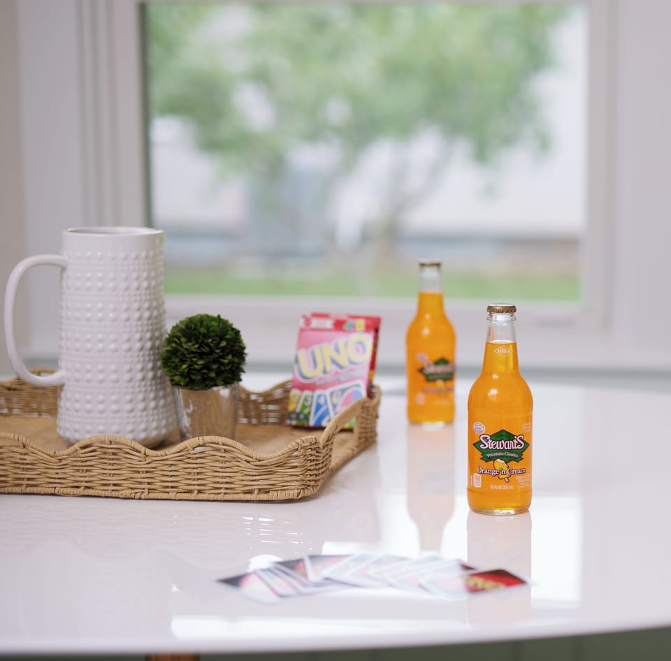 Coffee station ready for slow mornings and easy refreshments.
