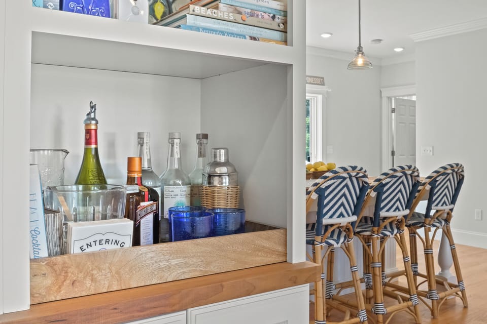 Kitchen and island