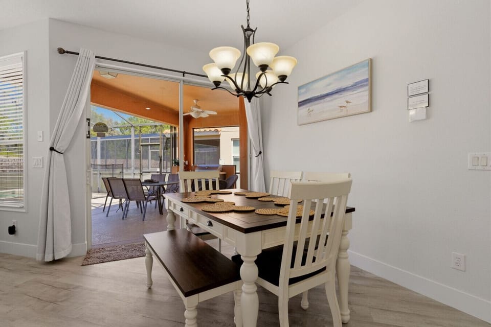 Gather around the table for meals, planning, and vacation memories