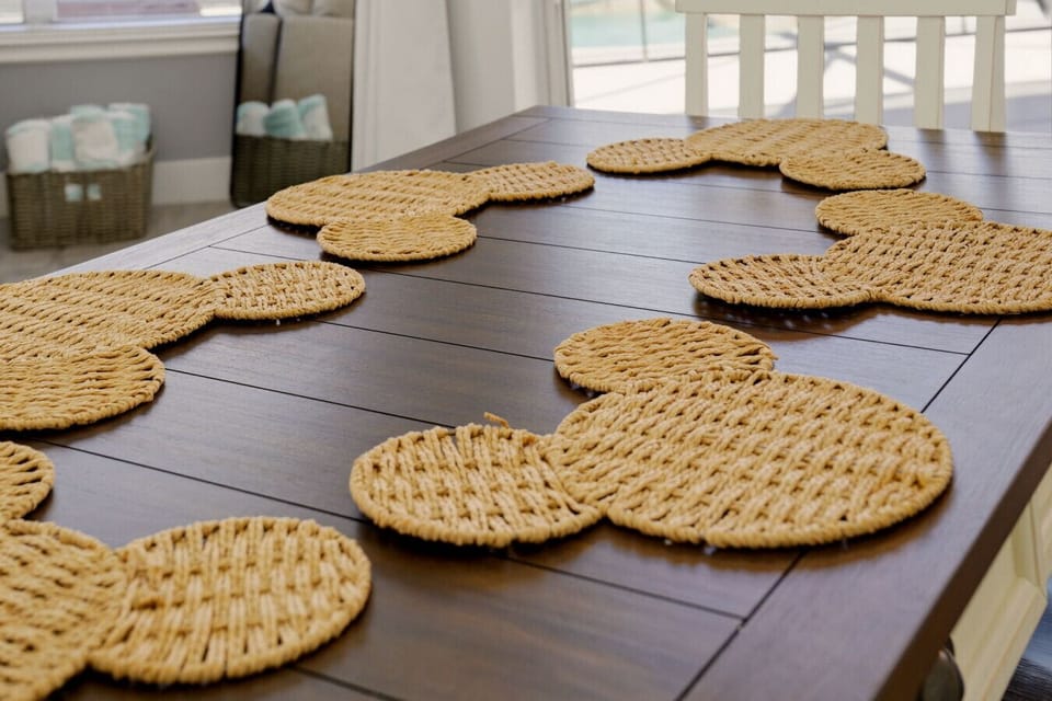 Dining space made for family meals and post-adventure recaps