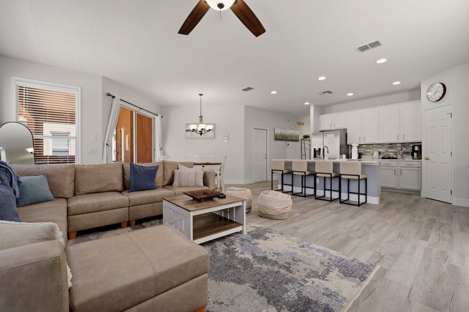 Bright, welcoming living space designed for connection and comfort