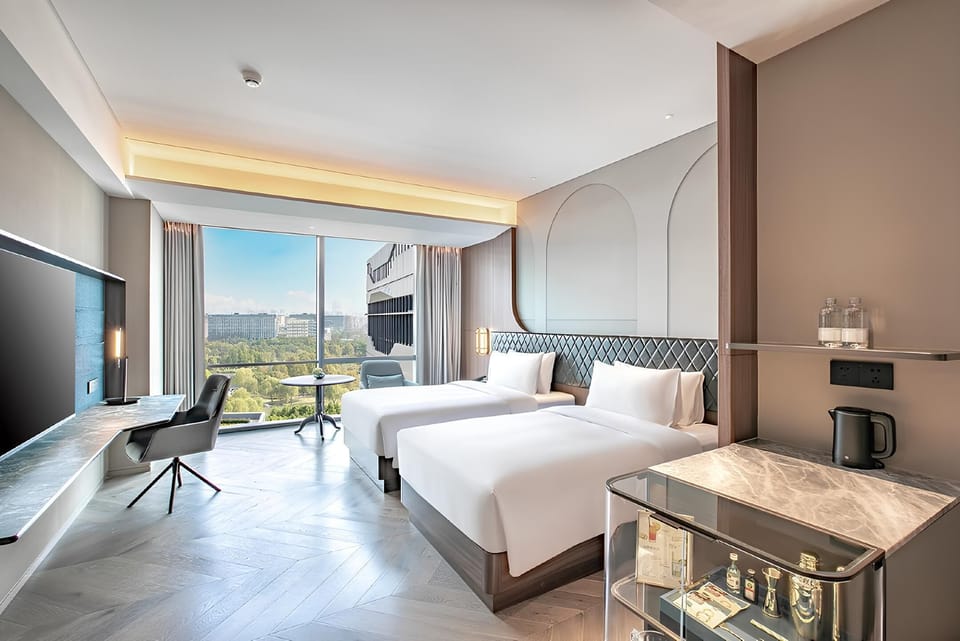 Basic Double or Twin Room, City View | Desk, free WiFi