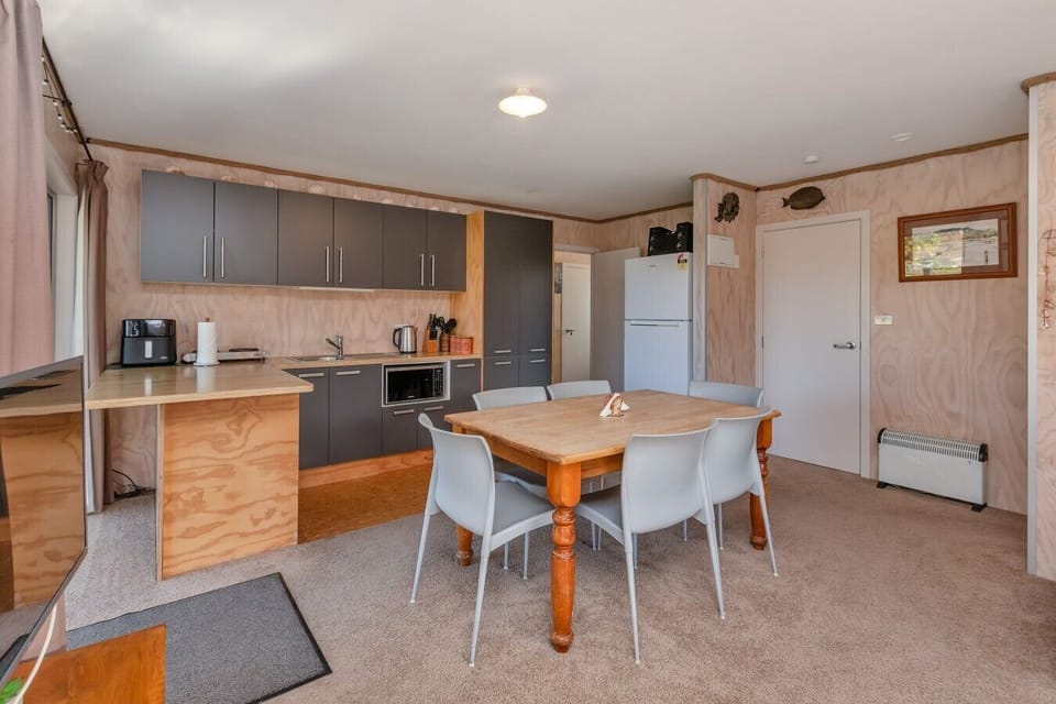 Open-plan kitchen and family dining table
