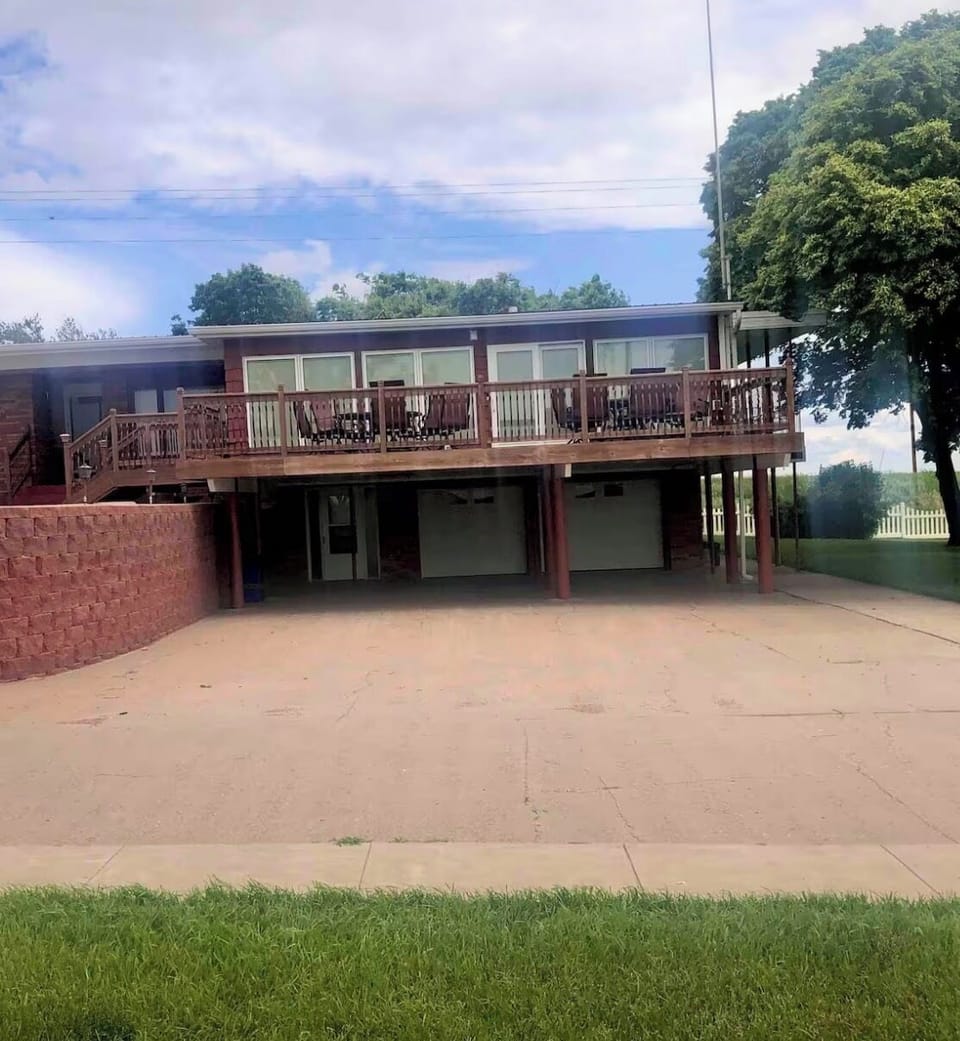 Front deck and carport
