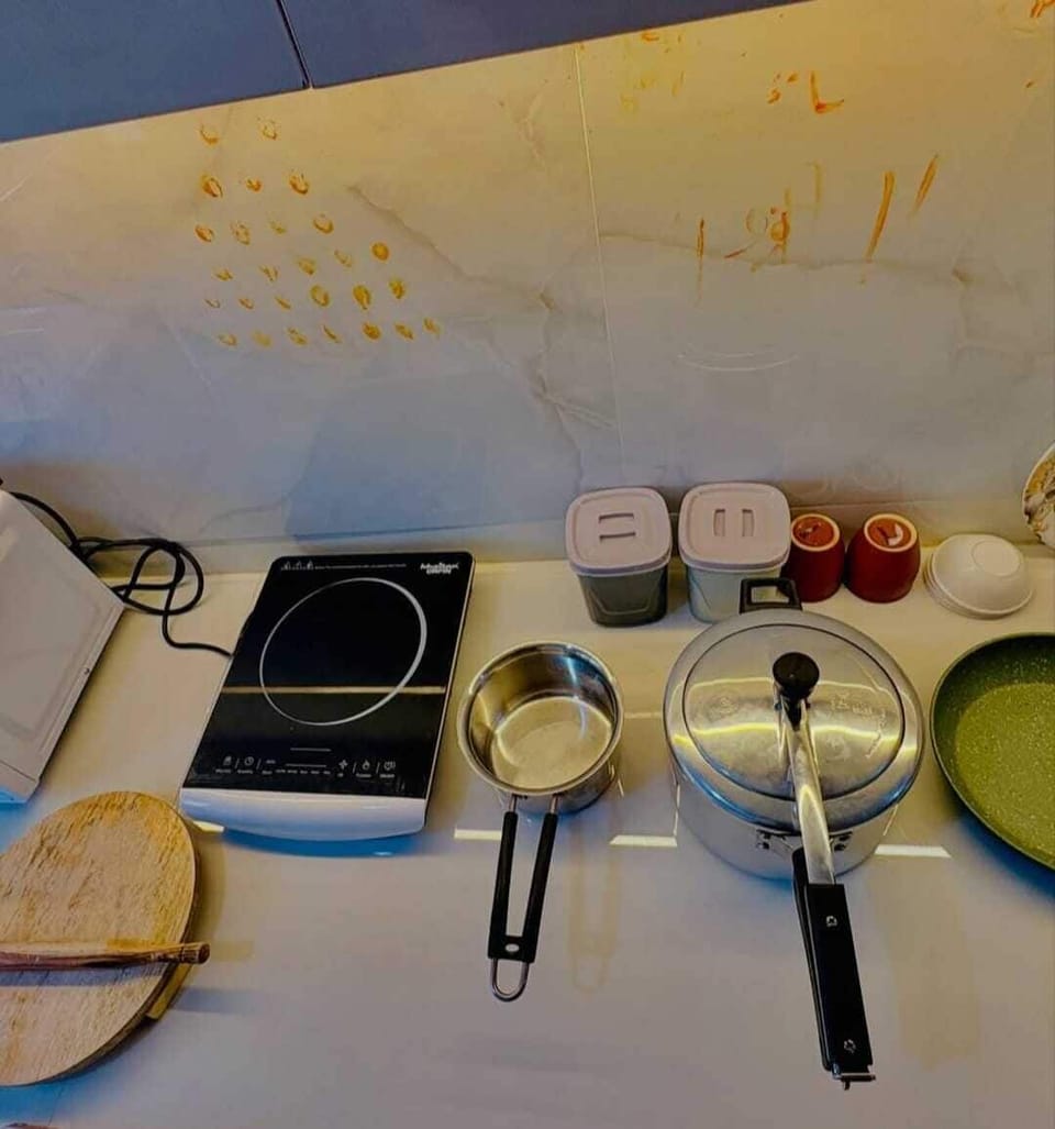 Superior Apartment, 3 Bedrooms | Private kitchen | Full-size fridge, microwave, oven, cookware/dishes/utensils