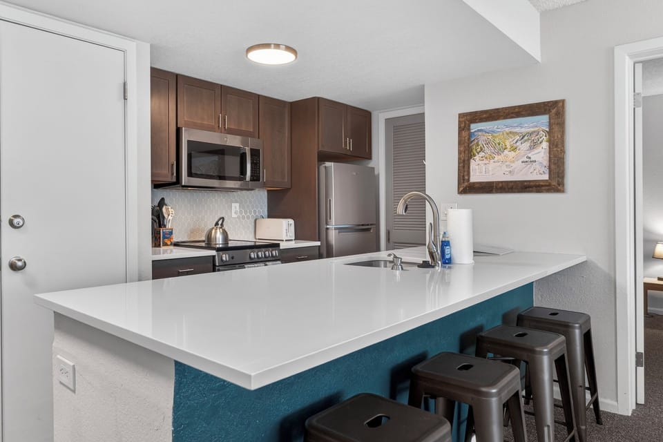 Fully stocked kitchen has everything you need to prep meals for the family