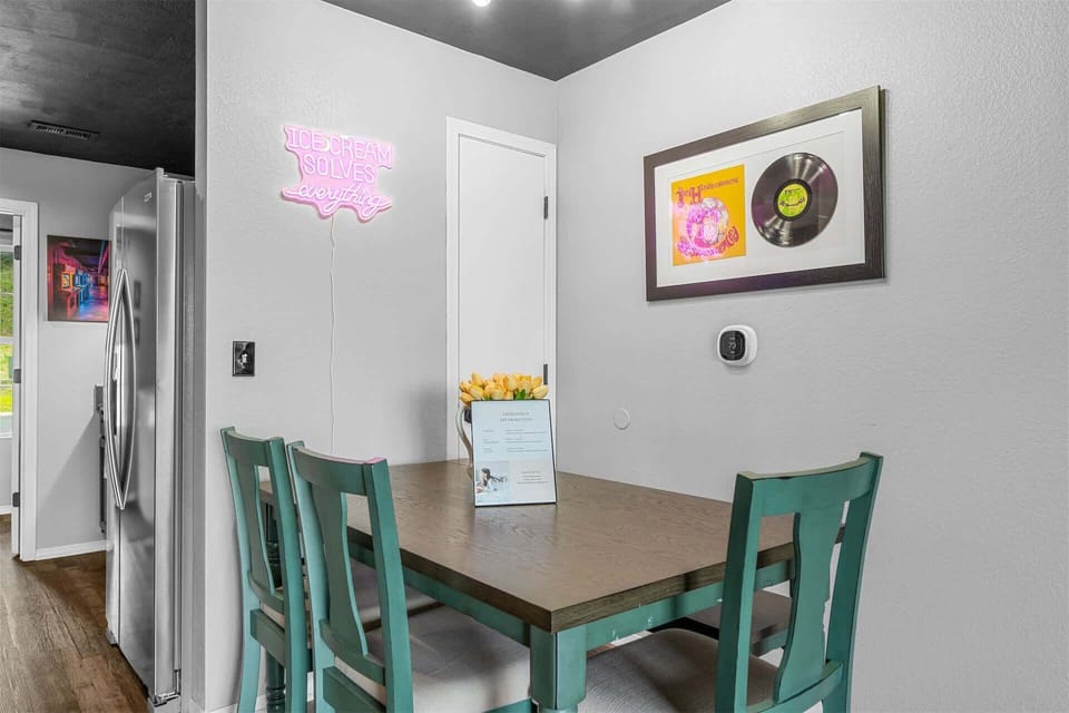 Make mealtime memories together at the dining table, seating 4​