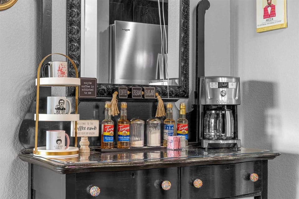 “Today’s good mood is sponsored by coffee.”​