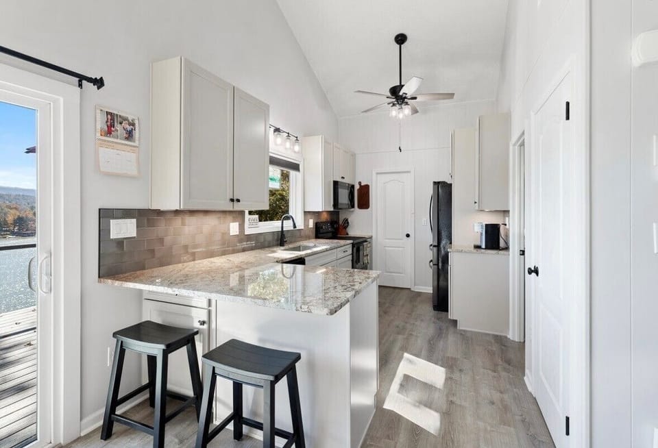 Bright kitchen with plenty of space to gather.