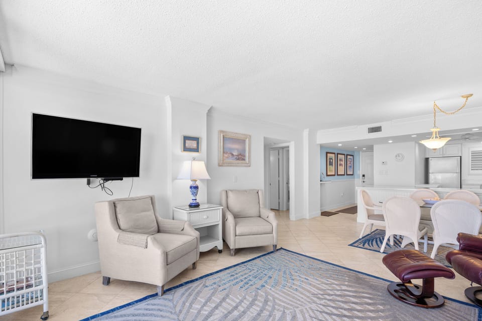Living Room, Dining Area and Kitchen