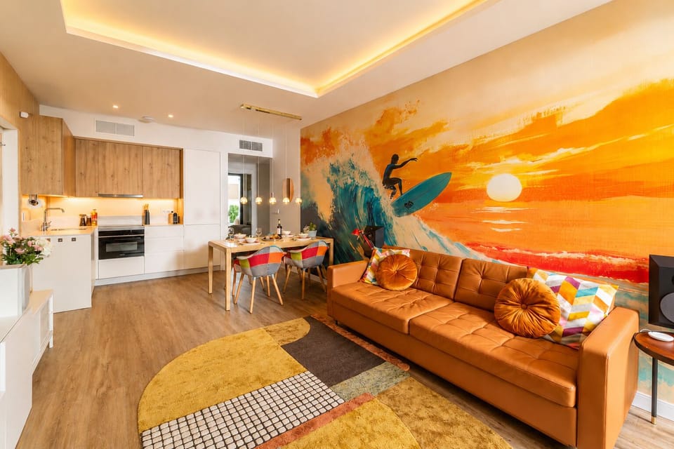 Open kitchen and dining