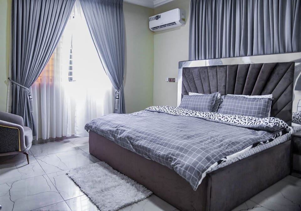 Blackout drapes, iron/ironing board (on request), WiFi (free)