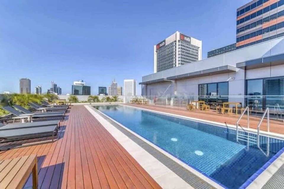 An outdoor pool.