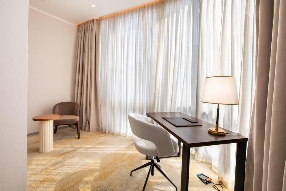 In-room safe, blackout drapes, soundproofing, iron/ironing board
