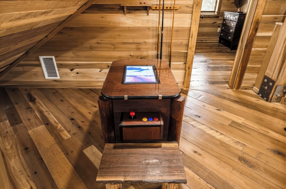 Enjoy friendly competition in the loft game space