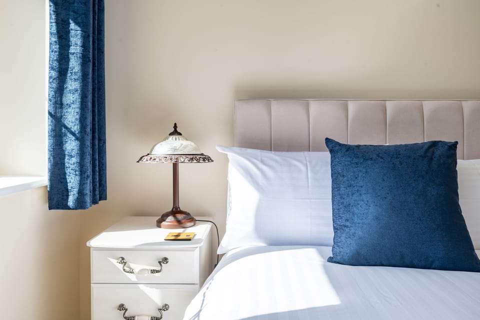 Ground floor: Bedroom two with a 4ft 6' double bed