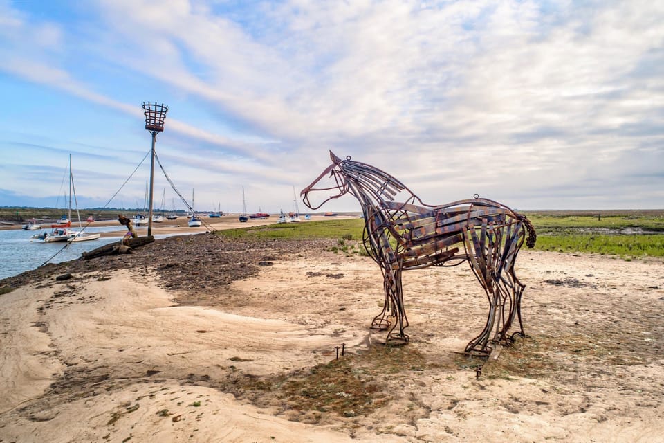 The horse at Wells-next-the-Sea harbour