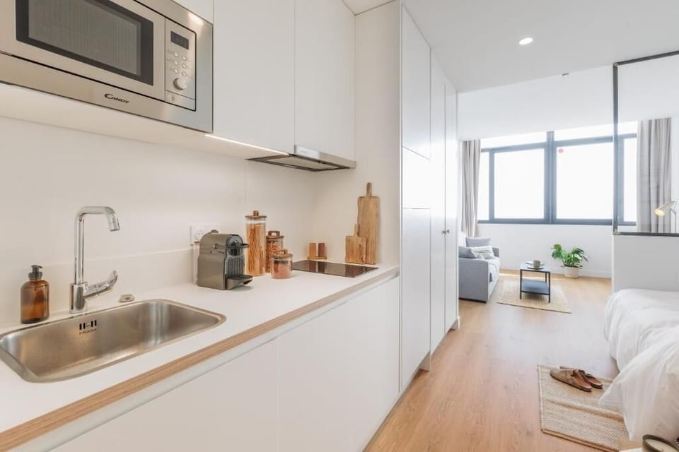 Apartment, Balcony, Mountain View | Private kitchen | Fridge, microwave, stovetop, dishwasher