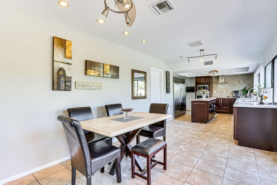 Dining Area  2  | Sliding Glass Doors | Open Kitchen Connection