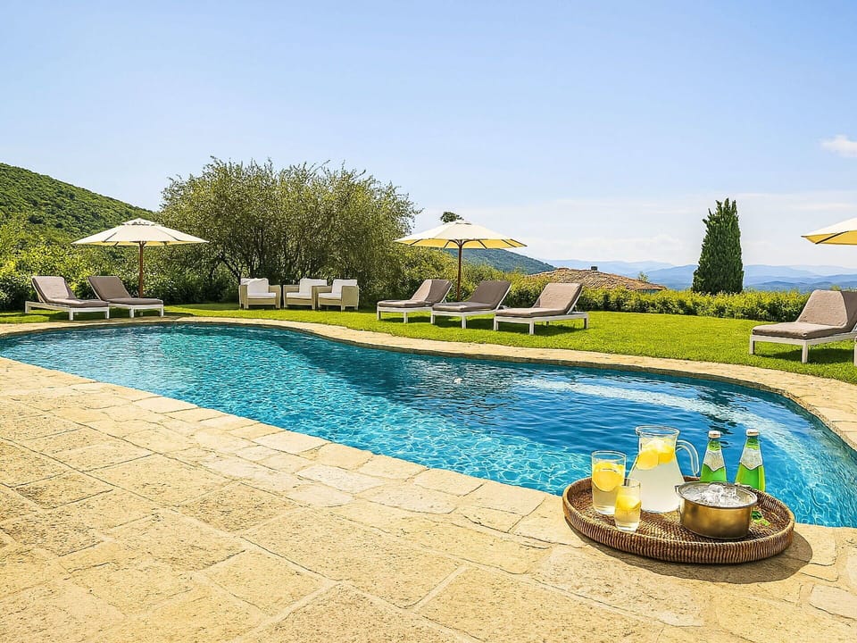Blue, Swimming Pool, Outdoor Furniture, Leisure, Flagstone, Landscaping, Resort, Eco Hotel, Shade, Resort Town