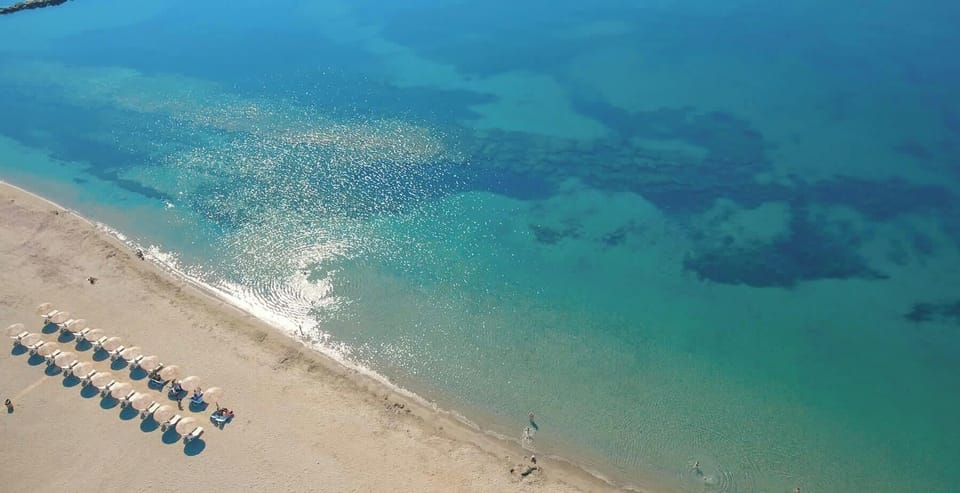 Molos Beach just 2.5km away!