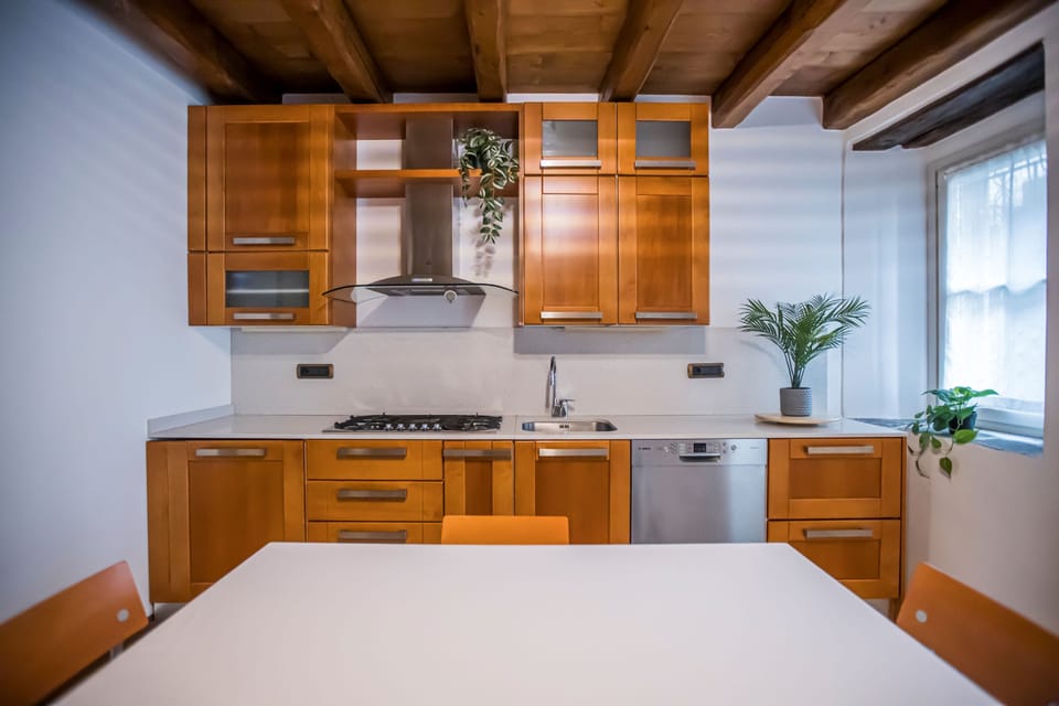 Apartment, Patio | Private kitchen | Fridge, oven, stovetop, dishwasher