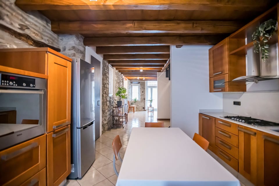 Apartment, Patio | Private kitchen | Fridge, oven, stovetop, dishwasher