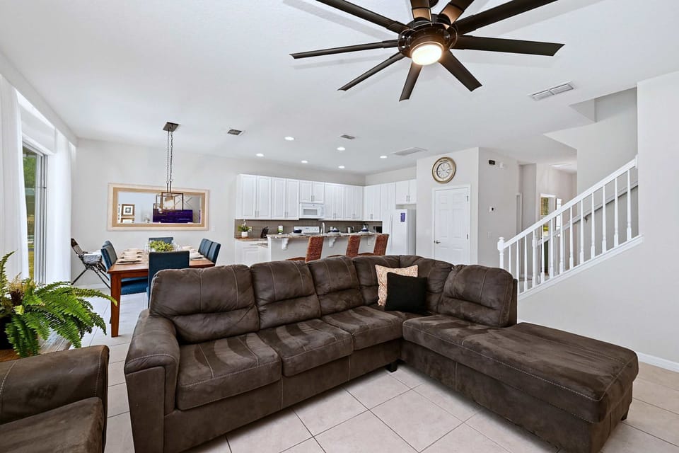 Spacious open area designed for group stays where guests can gather, relax, and stay together