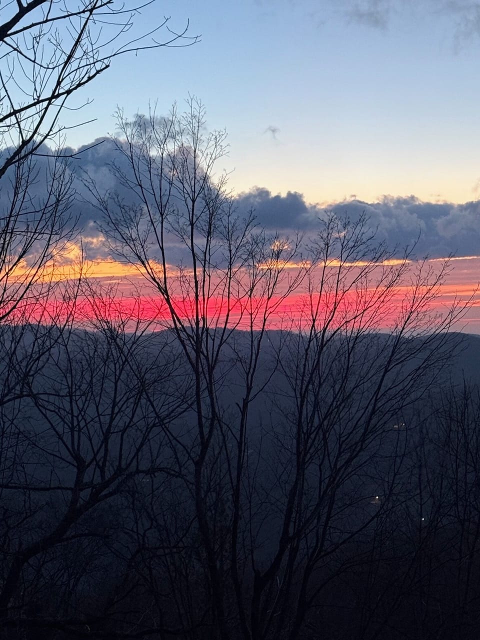 A beautful sunrise! Different every morning.