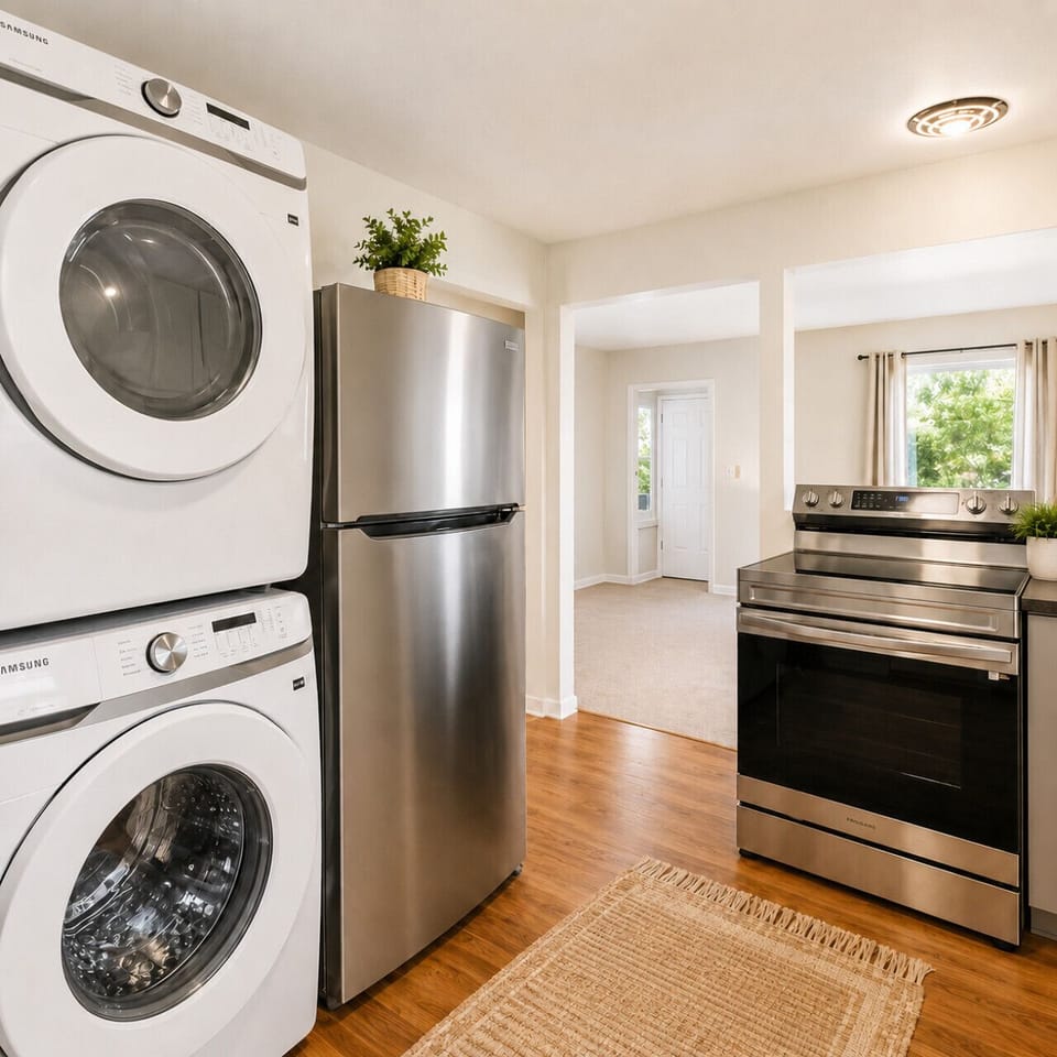 Washer and dryer in unit