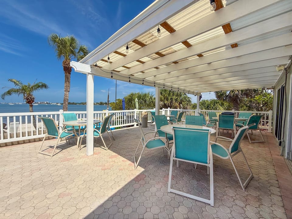Beach seating area