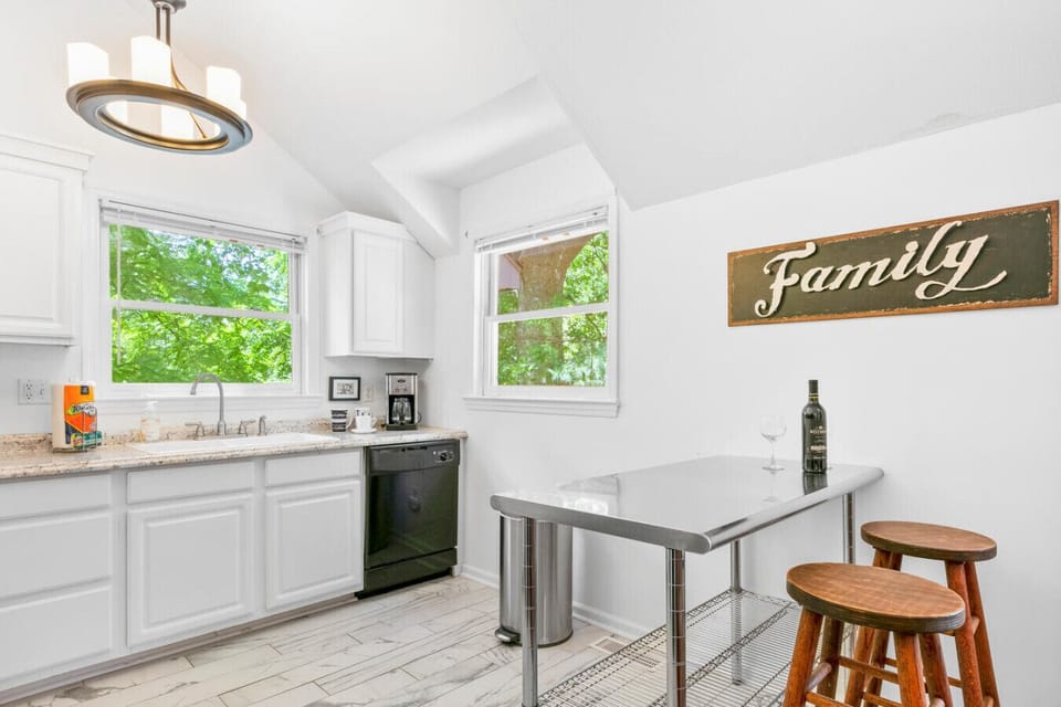 additional seating in the kitchen area
