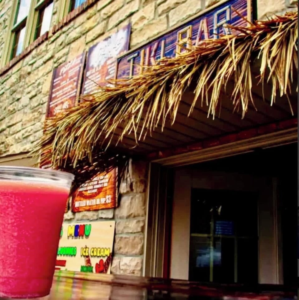 Tiki Bar located outdoor poolside and open Memorial Day Weekend to Labor Day Weekend