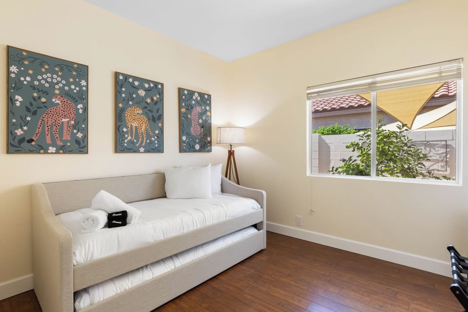 Bedroom 4 - Twin with a Twin Trundle bed and shared access to the bathroom