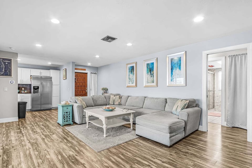 Living room, viewing from master bedroom door.