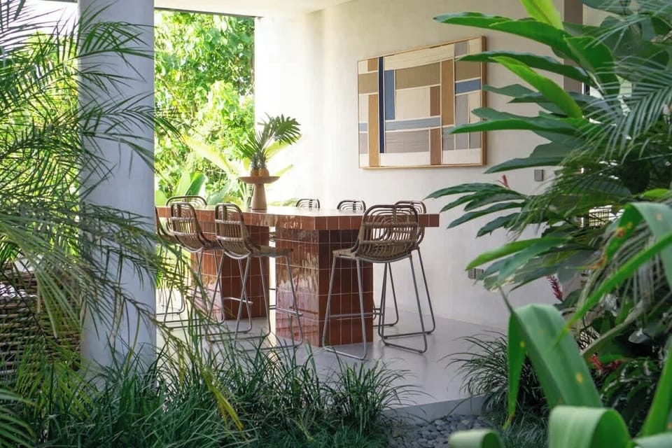 Outdoor dining area