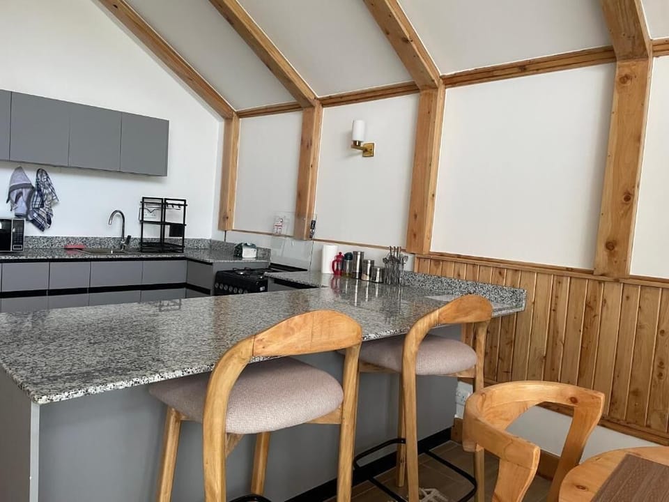 Superior Penthouse, Balcony, Mountain View | Private kitchen | Highchair