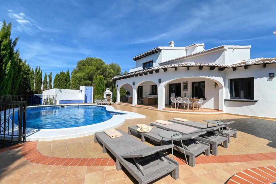 Terrace and pool