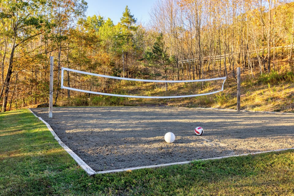Enjoy a game of volleyball.