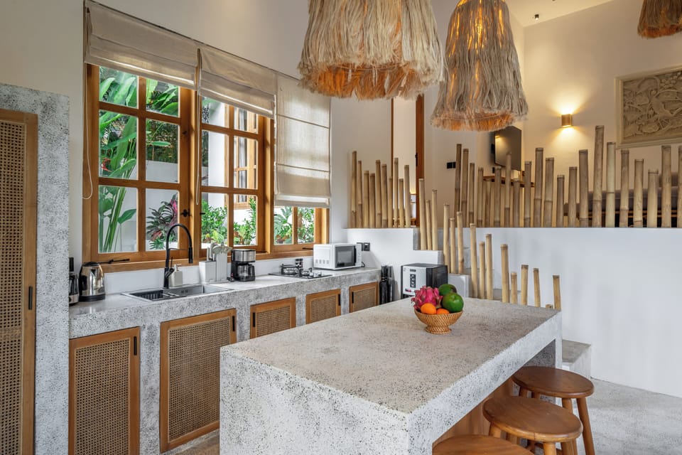 Luxury Villa, Pool View | Private kitchen | Coffee/tea maker, electric kettle, toaster, spices