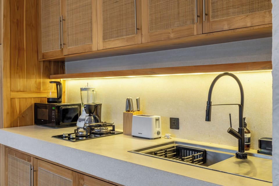 Luxury Villa, Pool View | Private kitchen | Coffee/tea maker, electric kettle, toaster, blender