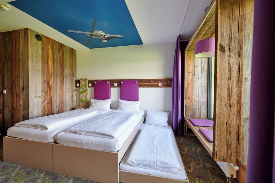 Double Room, Mountain View | Hypo-allergenic bedding available, in-room safe, blackout drapes