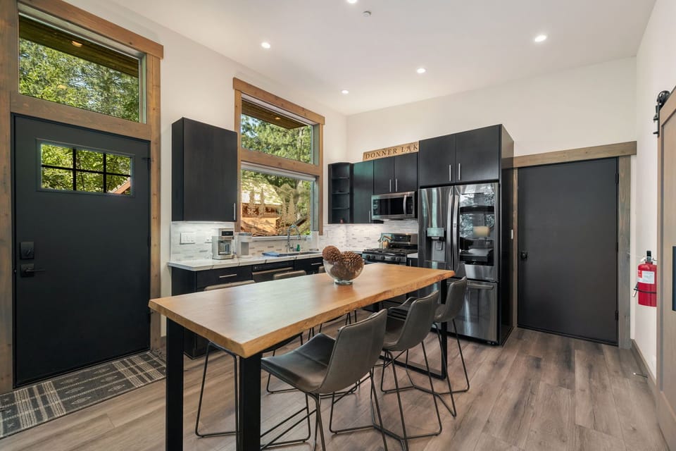 Beautiful live-edge dining table and kitchen island