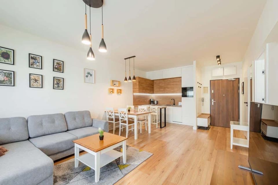 Spacious living room with full equipment. 