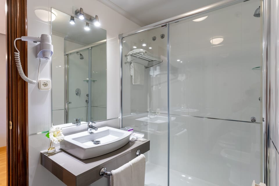 Standard Double Room | Bathroom | Free toiletries, hair dryer, bidet, towels
