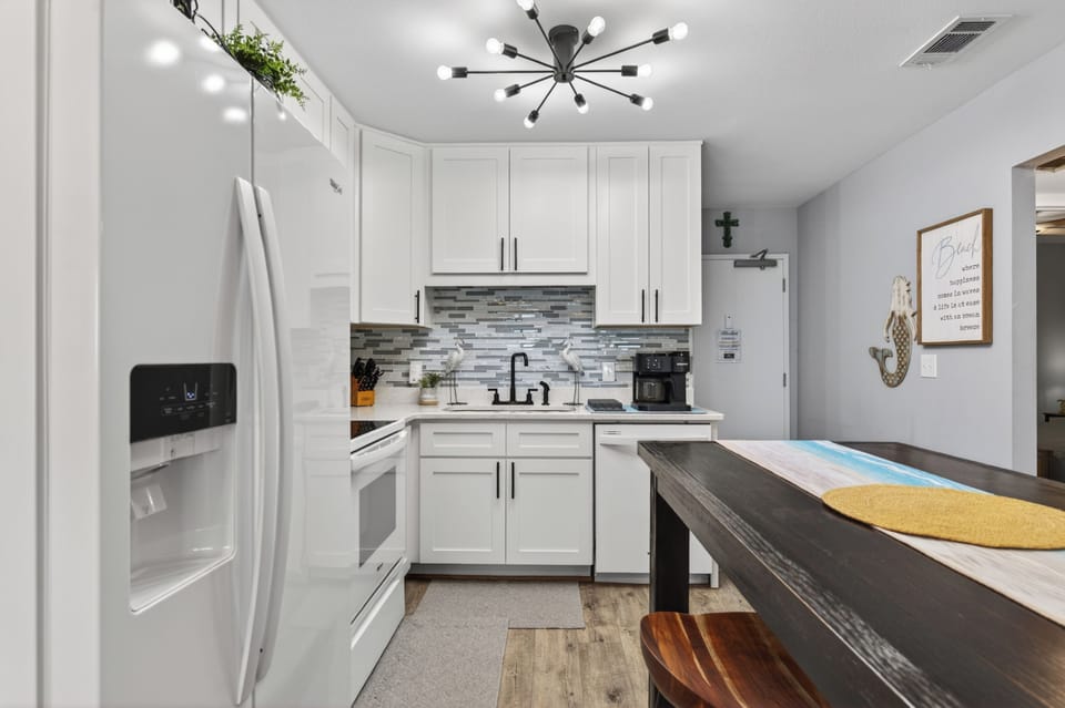 Kitchen and dining area