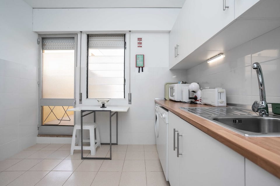 Apartment, Balcony, Pool View | Private kitchen
