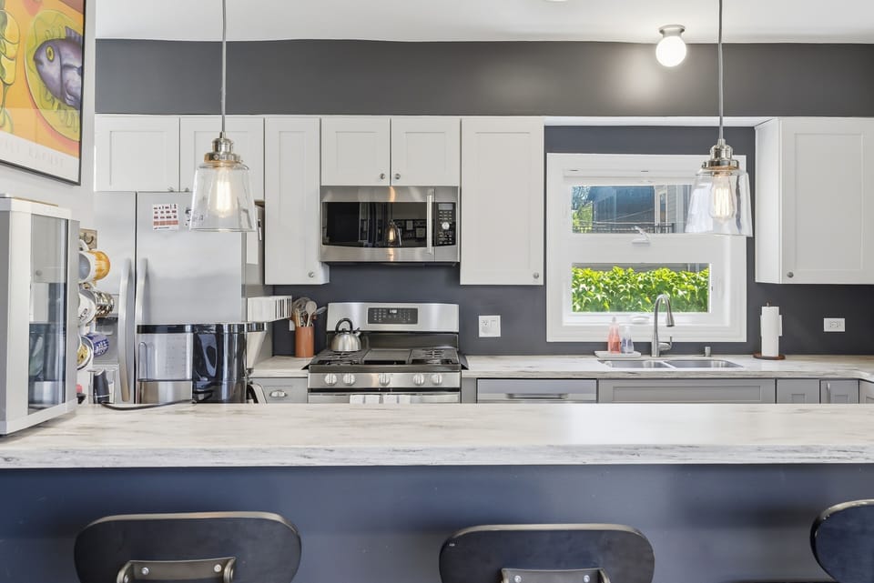Indoors, Kitchen, Sink, Appliance, Microwave