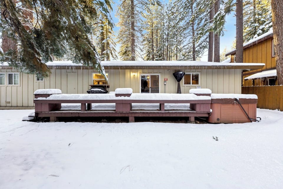 Large Backyard with Deck and Hot Tub
