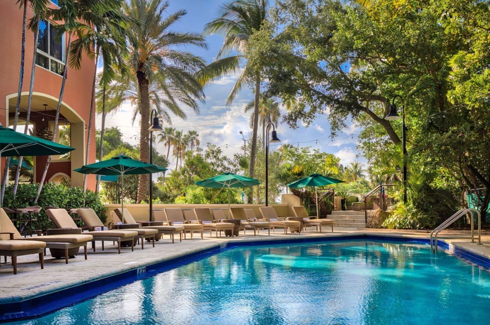 Bask in the sun on comfortable loungers, under the inviting shade of umbrellas.
